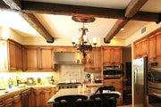 Faux Finished Kitchen Cabinets With Faux Beams