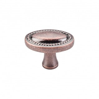 Oval Rope Knob Antique Copper