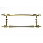 Somerset Finial Door Pull Polished Brass