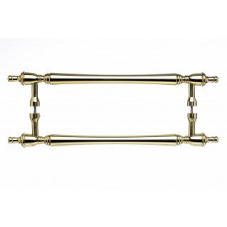 Somerset Finial Door Pull Polished Brass