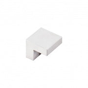 Square Knob Brushed Stainless Steel