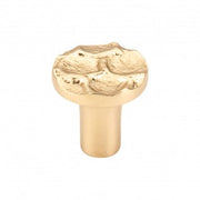Cobblestone Round Knob Brass