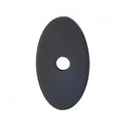 Oval Backplate Flat Black