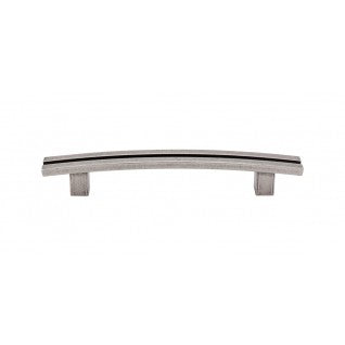 Inset Rail Pull Pewter Antique