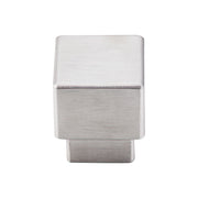 Tapered Square Knob Brushed Stainless Steel